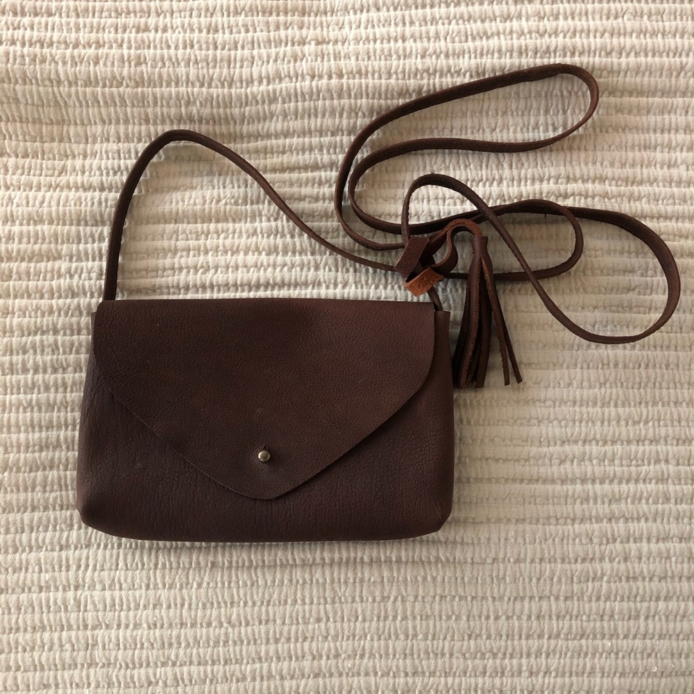 Parker Clay Leather Everly cross body purse